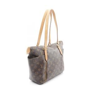 Louis Vuitton Canvas Brown Monogram Tote Totally Bag Leather